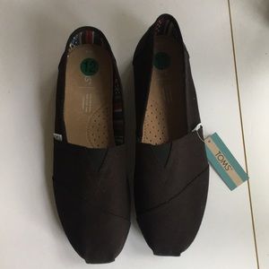 Toms, Black Canvas, Size 12, Men’s Alpergata